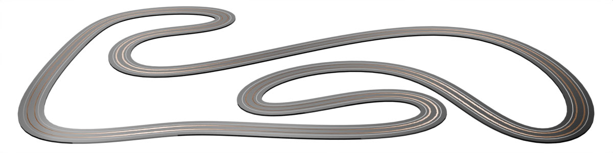 Routed slot track plan
